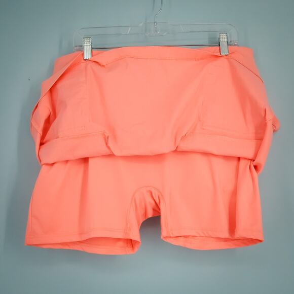 Jamie Sadock Size 16 Bright Orange Skinnylicious Pull On Golf Pickleball Skort - Picture 2 of 8